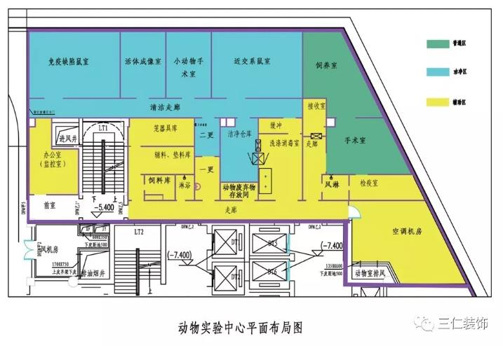 动物房建设平面布局图